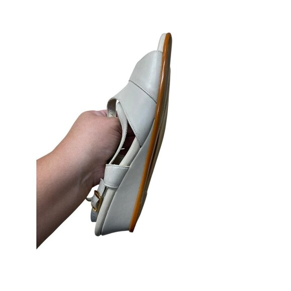 SAS Tripad Comfort Caress Bone Leather Slingback 1.5” Wedge Sandals Size 8.5 N - Picture 6 of 8